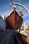 Close-up of a lifeboat in Nyhavn