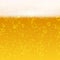 Close up light beer with foam and bubbles vector seamless background