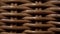 Close-up of a light brown wickerwork like rattan