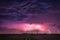 CLose up with lightning with dramatic clouds composite image . Night thunder-storm