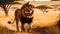 Close Up Of Lion Mouth In Massai marah jungle in south africa 4K