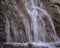 Close Up Little Waterfall in Mountains