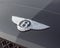 Close-up logo of Bentley luxury car brand