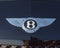 Close-up logo of Bentley luxury car brand