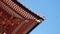 Close-up look at the roof of Japanese Temple