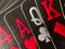 Close Up / Macro - Hand Black Playing Cards