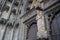 Close-up on the main entrance door to the Collegiale Notre Dame Church  in Dinant, Belgium