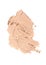 Close-up of make-up swatches. Smears of beige skincare beauty product concealer or foundation