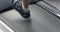 Close up of man doing slow cardio endurance workout on treadmill