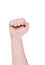 Close up of man\'s fist.