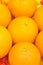 Close up of many oranges