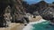 Close up of mcway falls on the california coast