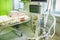 Close up of medical technical equipment in hospital ward