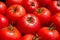 Close-up of mellow red ripe tomatoes