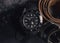 Close-up of a men\\\'s watch and leather belt.