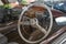 Close-up of Mercedes Benz 300B steering wheel