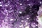 Close up methyst Violet Crystal Cave stone