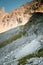 Close up of mighty rocky Tatra mountains in Poland