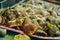 Close up of mixed mushrooms, preparation for drying. Heap of different varieties mushrooms for soup. Fresh harvested in woods