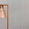 Close up on modern copper lamp