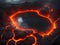 close up Molten lava background