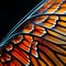 Close-up of Monarch Butterfly Wing Patterns