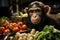 Close-up of monkey baby chimpanzee