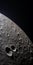 Close-up Moon Surface: High-detailed Scanner Photography With Dramatic Shadows