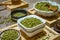 Close-up mung beans in a bowl