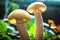 Close-up mushrooms, wild mushrooms closeup, champignons, wild mushrooms, white mushrooms
