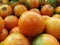 Close-up of a naranjilla or lulo fruit. Exotic, tropical and citrus produce.