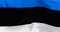 Close-up of National flag of Estonia waving in the wind