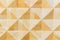 Close-up natural ecological unpainted light wooden background with mosaik wood pattern for design and decoration