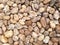 Close up Natural rounded gravel texture background