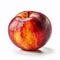 A Close Up of a Nectarine on wooden back drops