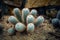 Close up needle of cactus on dry desert