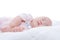 Close-up newborn baby sleeping