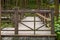 Close-up of nine curved corridor walks and railings that shuttle in the park