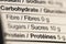Close up of Nutritional Information Label
