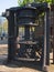 Close-up of old capstan at Greenland Dock, London, UK