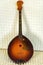 Close up of old musical instrument mandolin
