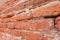 Close up olden bricks vintage wall