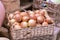 Close up onion basket in fresh vegetables store f