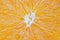 Close up of orange fruit texture slice orange background