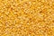 Close up of Organic arhar dal Cajanus cajan or split yellow dal  Full-Frame Background.