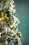 Close up of ornate decorated  christmas tree
