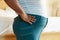 Close Up Of Overweight Woman\'s Waist