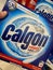 Close up of packet Calgon dishwasher tabs in shelf of german supermarket