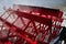 Close up paddle wheel of the Natchez Steamboat