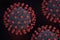 Close-up of pathogen Coronavirus COVID-19 or 2019-nCoV